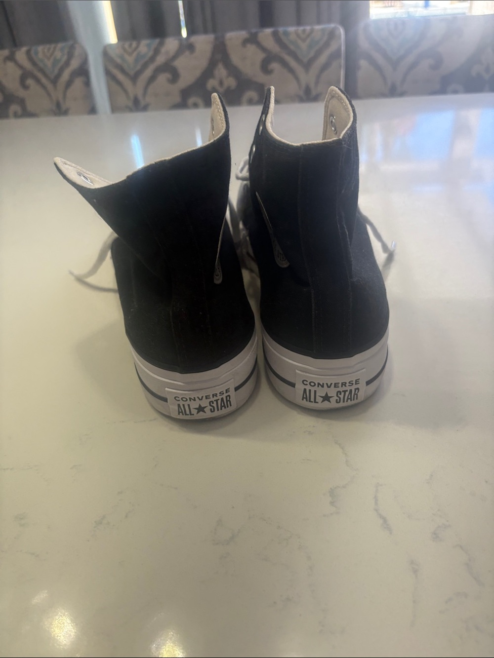 Converse Black & White High Top Sneakers - Picture 3 of 3